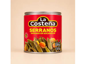 Chiles Serranos Inteiros 199g | La Costeña