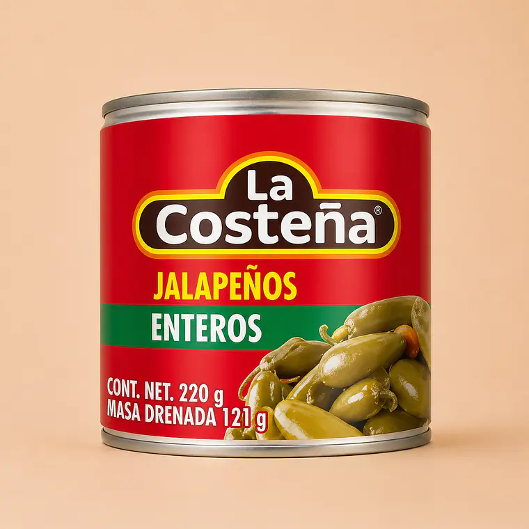 Chiles Jalapeños Enteros 220g | La Costeña 1