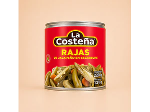 Rajas de Chiles Jalapeños 199g | La Costeña