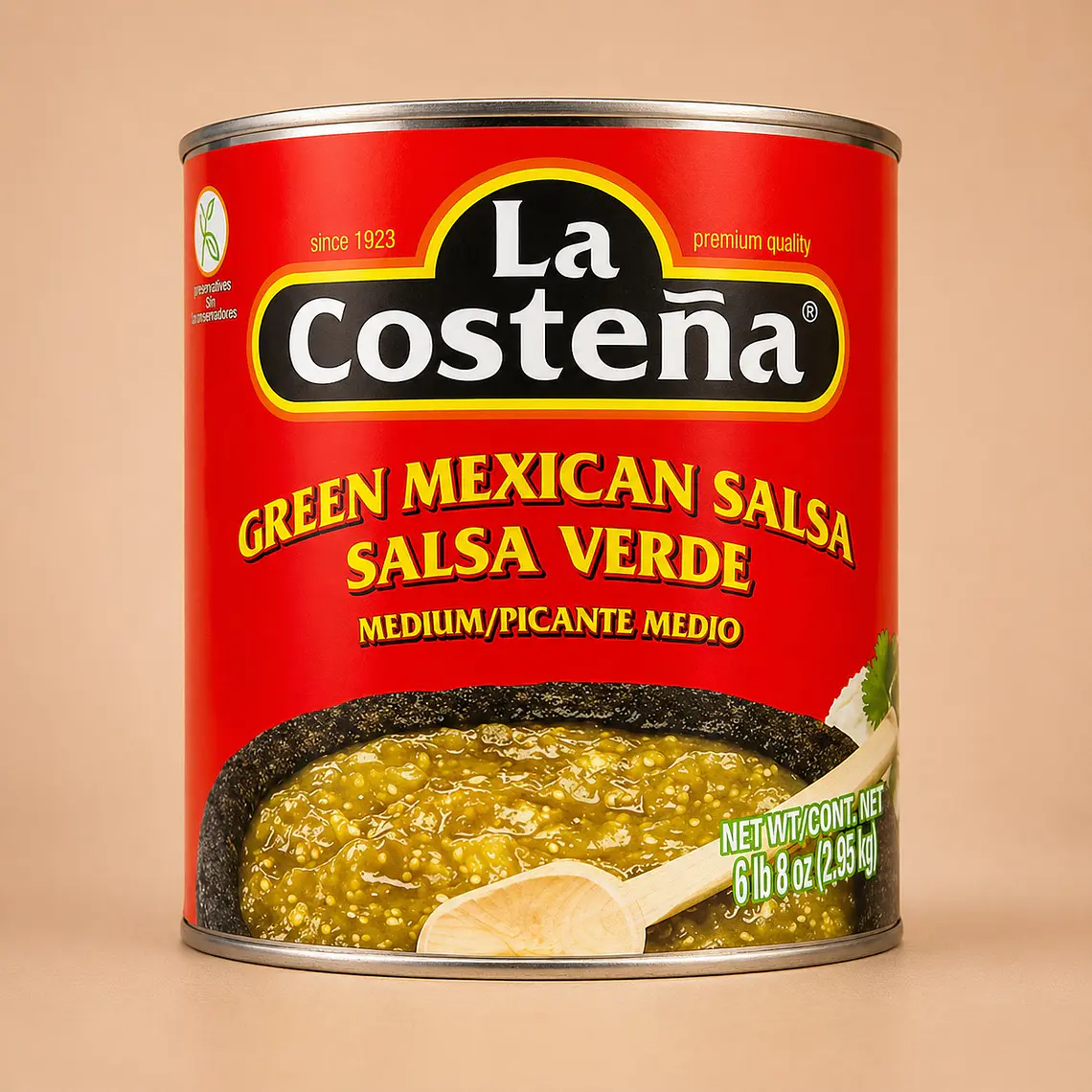 Molho verde com Tomatillo (salsa verde) 2.8kg | La Costeña 1