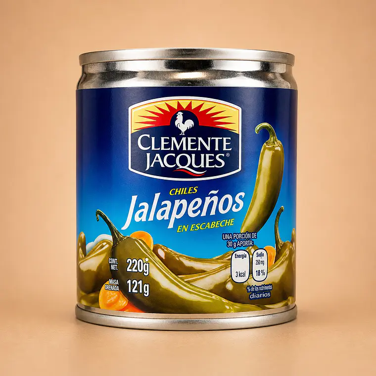 Jalapeños Enteros 220g | Clemente Jacques 1