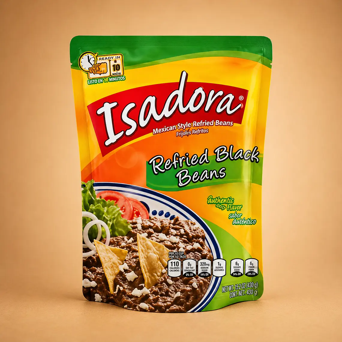 Feijão Negro Refrito 430g | Isadora 1