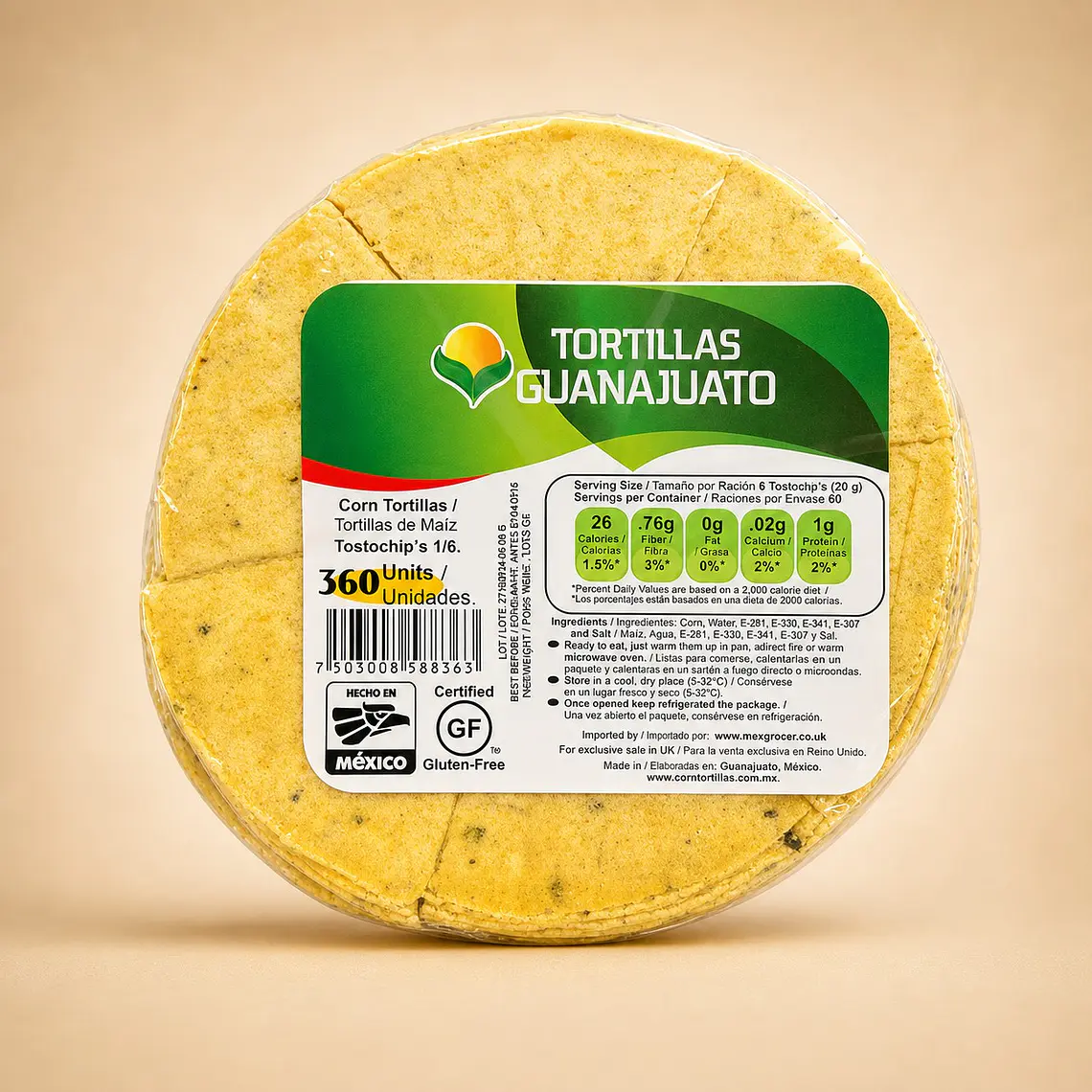 Tortilla Precortada para Freir 1kg | Guanajuato 1