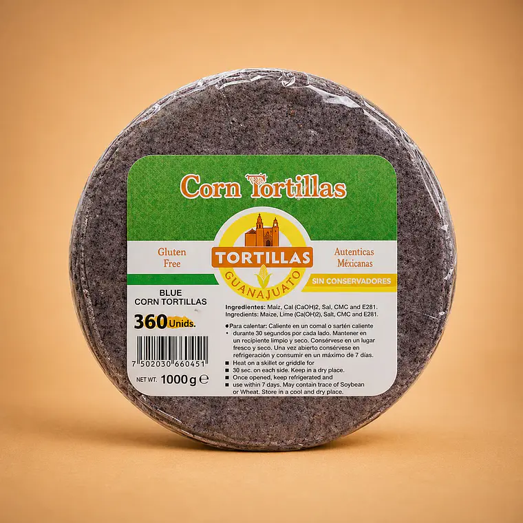 Tortilha Chips de Milho Azul para Fritar 1kg | Guanajuato 1