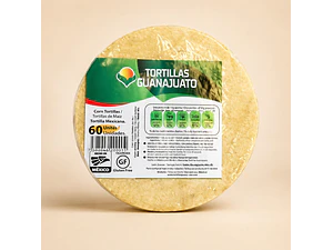 Tortilla de Maíz Amarillo para Freír 15cm 1Kg | Guanajuato