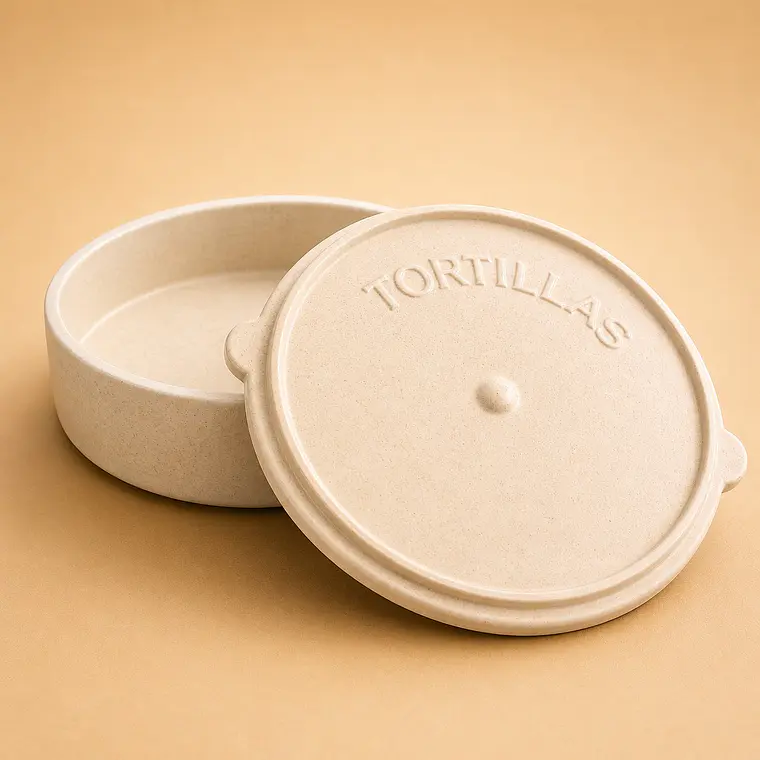 Tortillero de Plástico Creme 15 cm | Porta Tortilhas 1