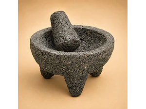 Molcajete-Morteiro de Pedra Vulcânica - 21cm