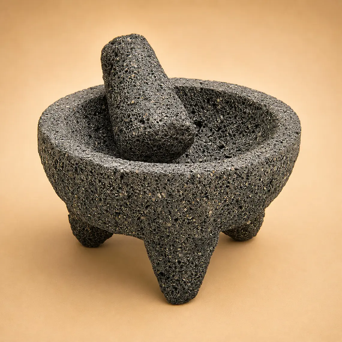 Molcajete-Morteiro de Pedra Vulcânica - 21cm 1