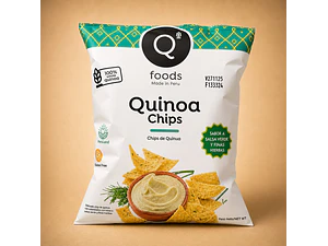 Chips de Quinoa com Ervas Finas 35g | QFoods