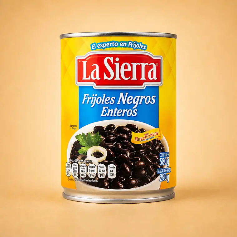 Feijão Negro Inteiro 560g | La Sierra 1
