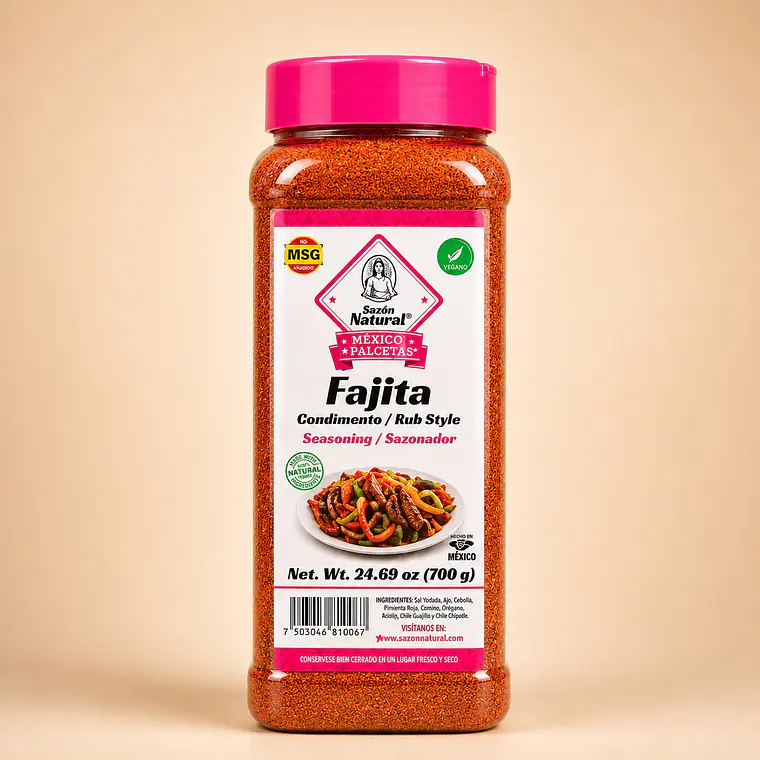 Condimento para Fajitas 700g | Sazón Natural 1