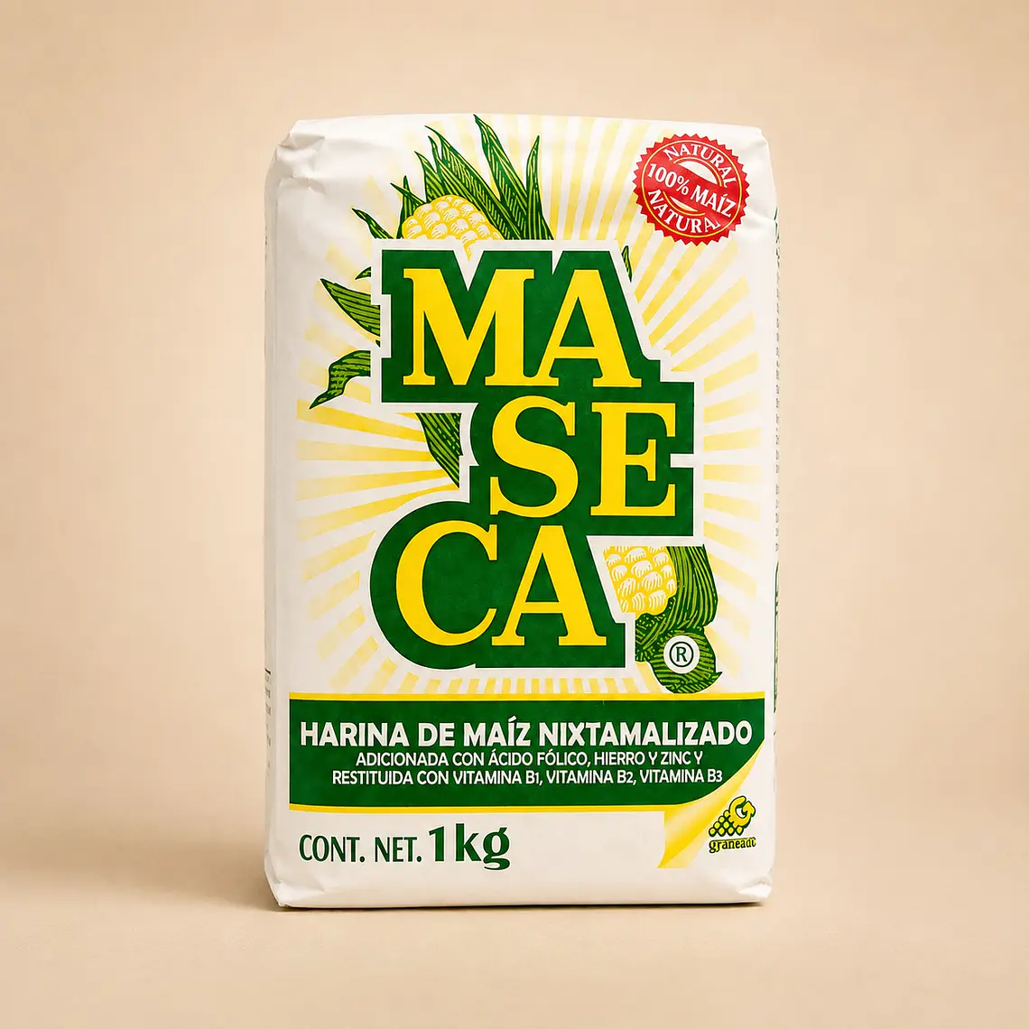 Harina de Maíz para Tortillas 1Kg | Maseca 1