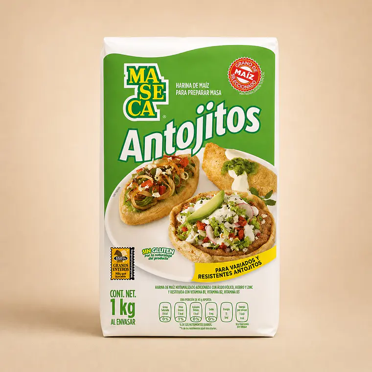 Corn Flour for Frying Antojitos 1Kg | Maseca 1
