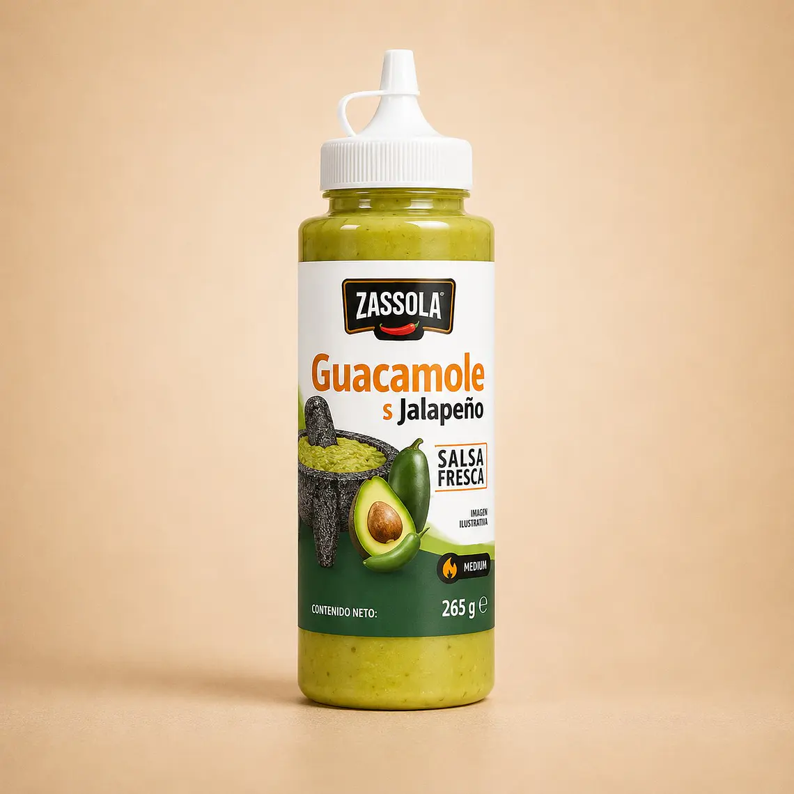 Salsa Cremosa de Guacamole y Jalapeño 235g | Zaaschila 1