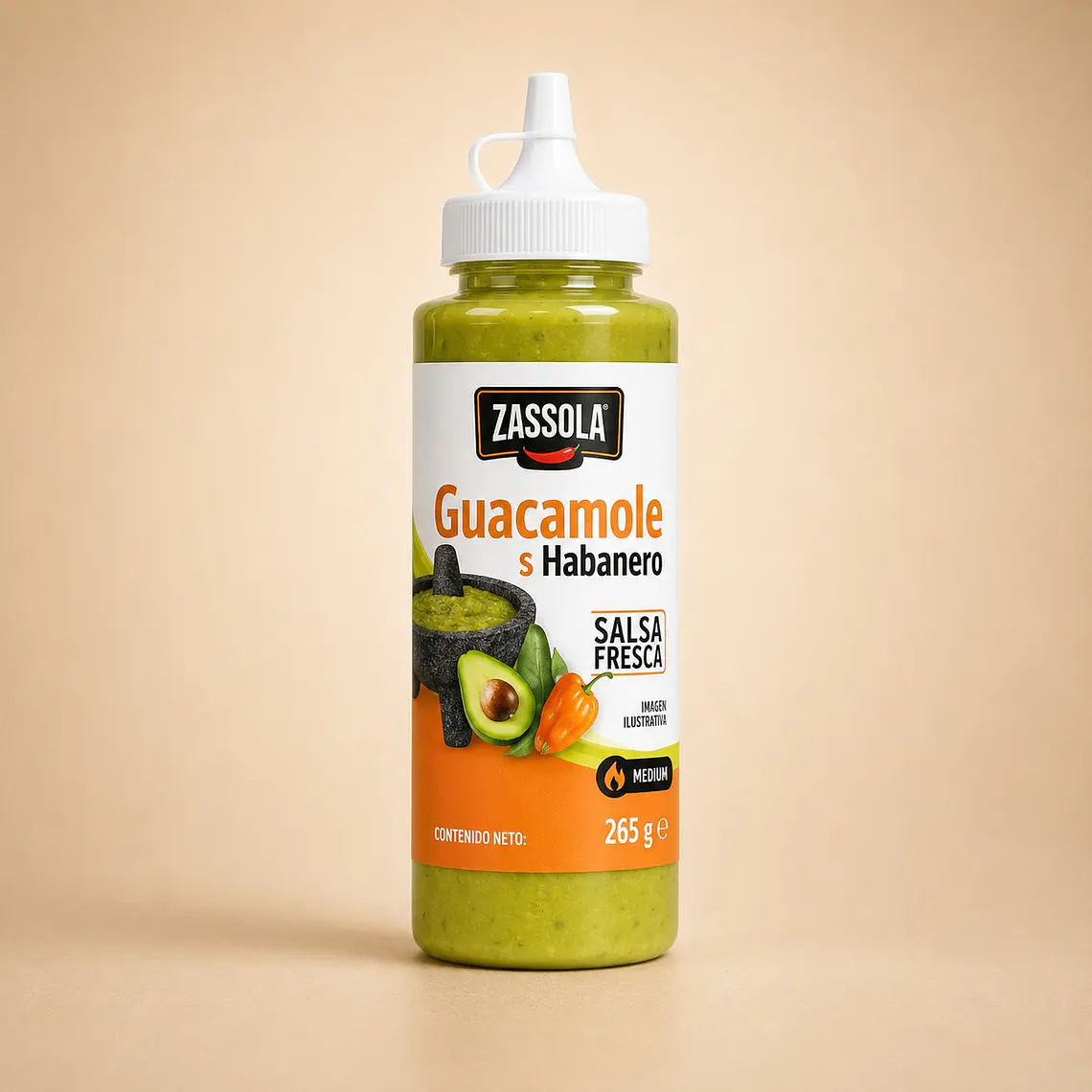 Molho Cremoso Guacamole e Habanero 265g | Zaachila 1