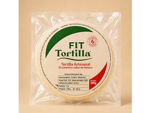 Tortilha Autêntica de Milho Branco 12cm (500g) | Fit Tortilla