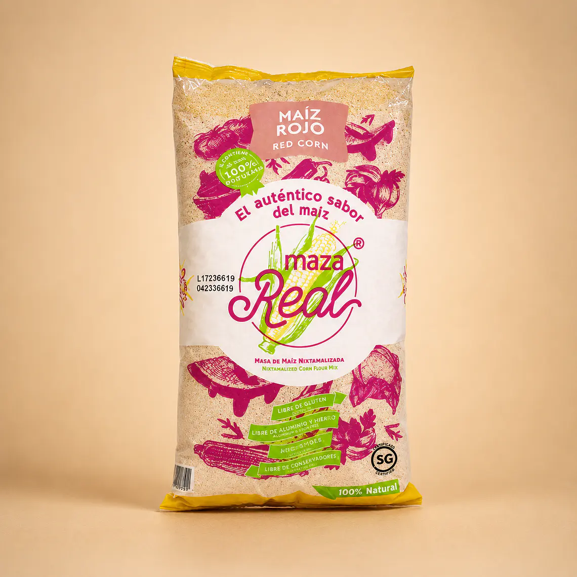 Red Corn Flour 1kg | Maza Real  1
