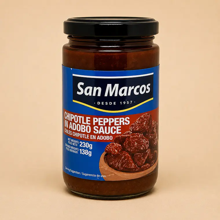 Chiles Chipotles San Marcos, 230g 1