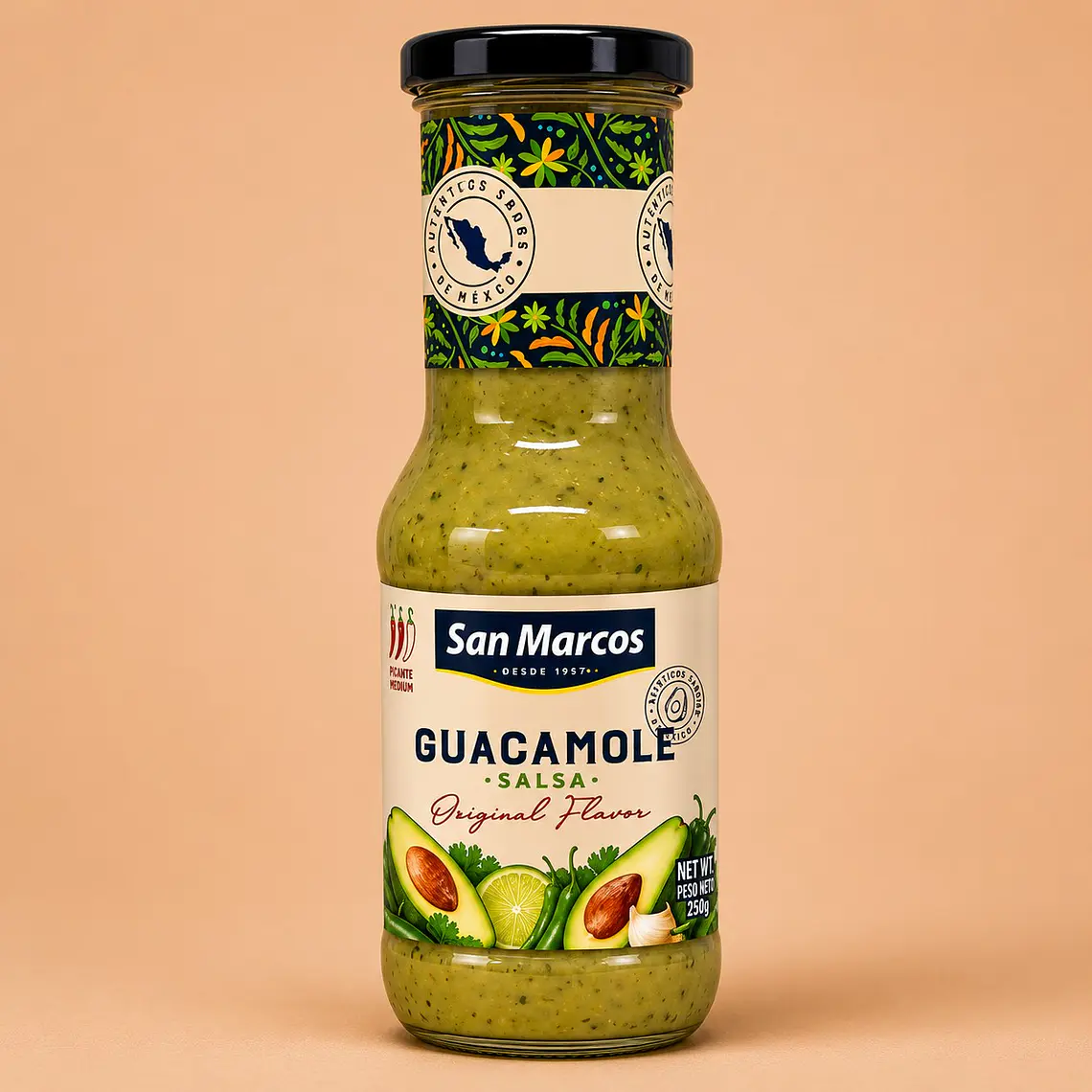 Molho Guacamole San Marcos, 500g 1