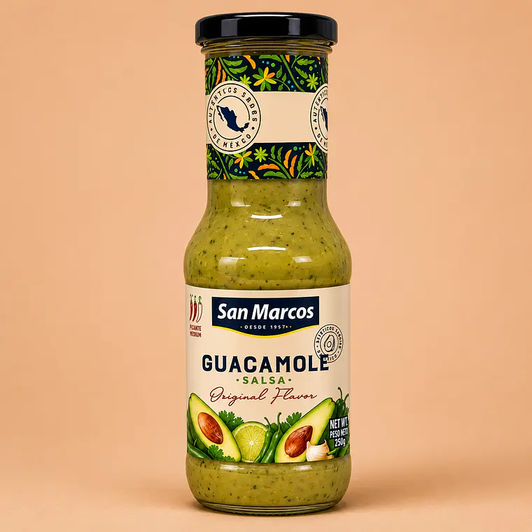 Molho Guacamole San Marcos, 500g 1