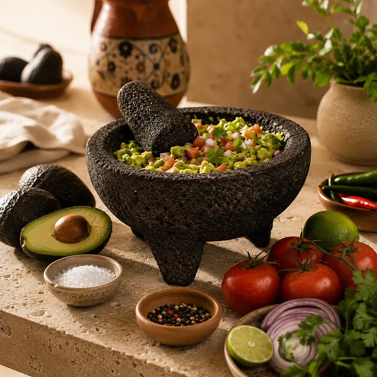 Molcajete-Morteiro de Pedra Vulcânica - 21cm 2
