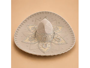 Authentic Mexican Charro Sombrero, Velvet Mariachi Hat