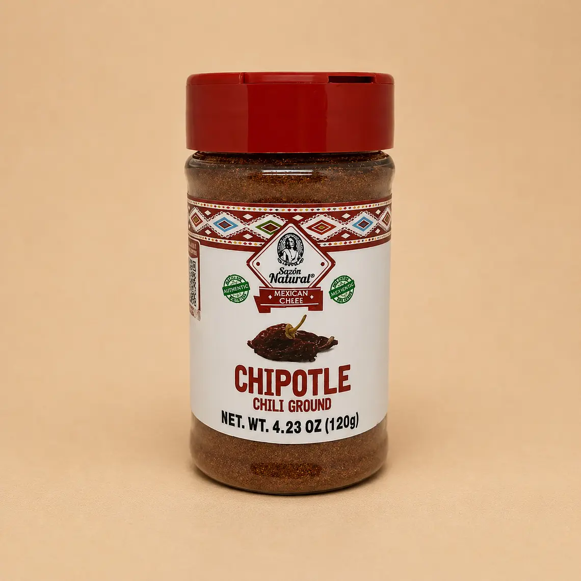 Ground Chipotle Chili Sazon Natural 120g 1