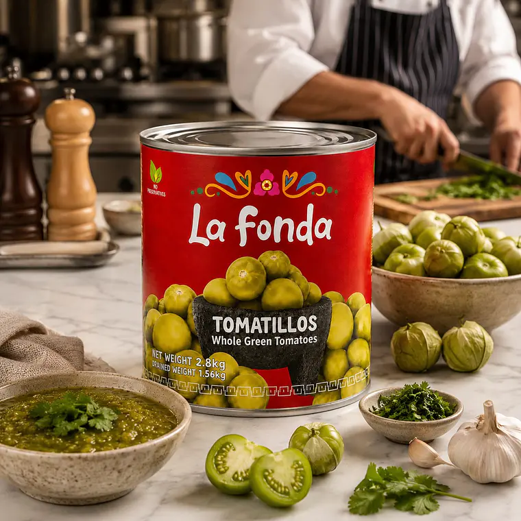 La Fonda Tomatillos 2.8 kg – Whole Mexican Tomatillos 2