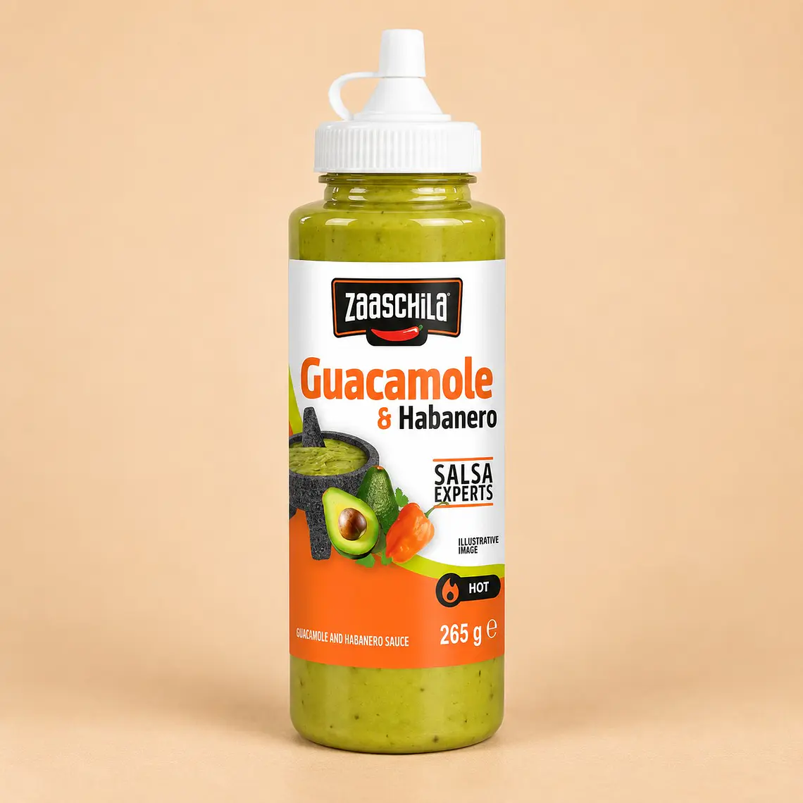 Zaaschila Creamy Guacamole & Habanero Sauce 1