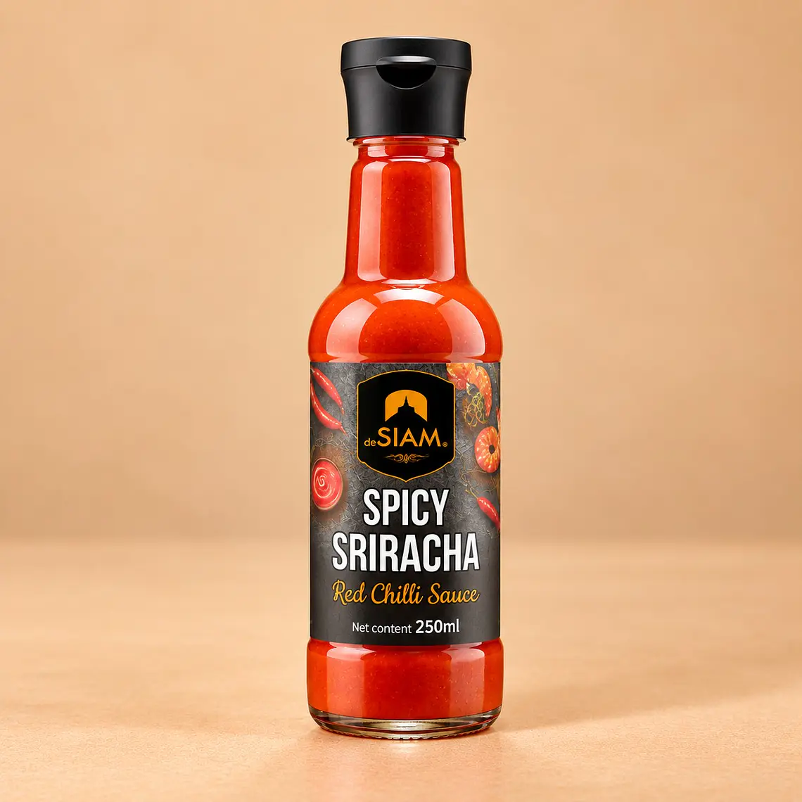 deSIAM Spicy Sriracha Red Chilli Sauce 250ml 1