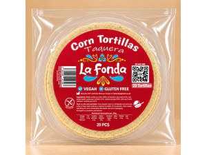 Tortilhas de Milho Branco La Fonda LS Taquera 12cm