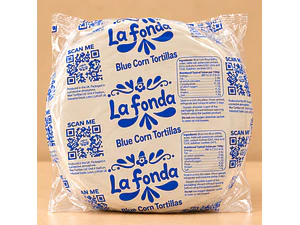 Tortilla de Milho Azul 12cm - 20 unidades, La Fonda