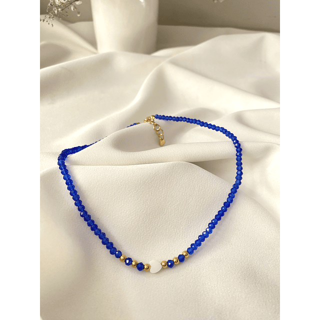 Collar Victoria azul