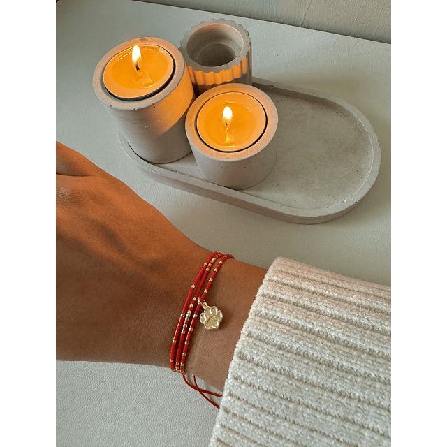 Pulsera Amanda roja | pet lover