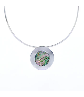 Dije Gotas de Plata Abalone 