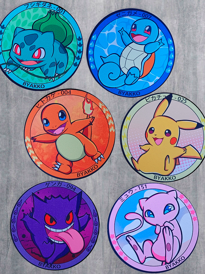 SET POSAVASOS POKÉMON 1