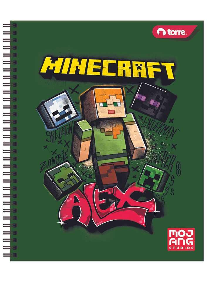 Cuaderno Universitario Torre Minecraft 7mm 100 hojas 2
