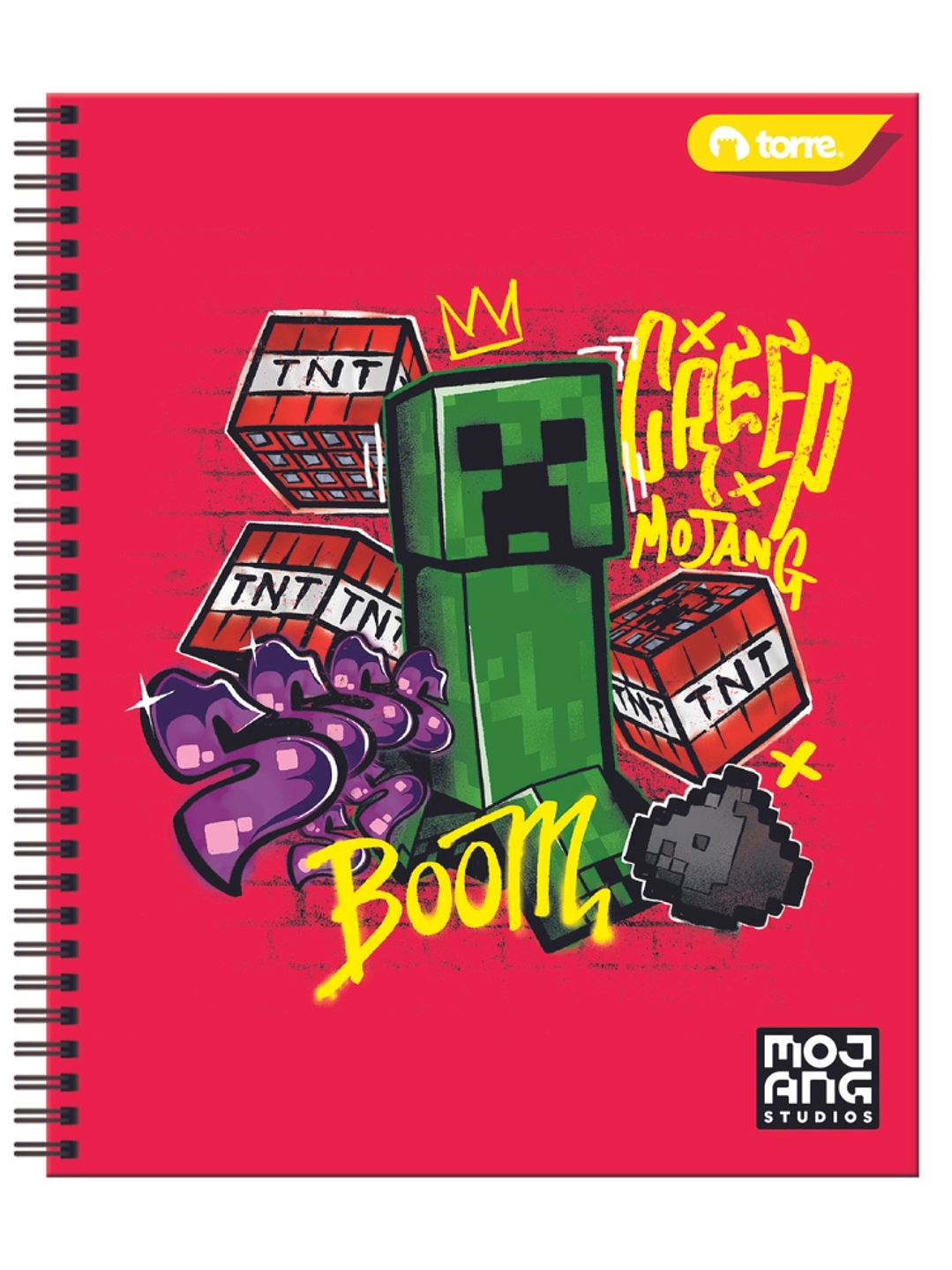 Cuaderno Universitario Torre Minecraft 7mm 100 hojas 4