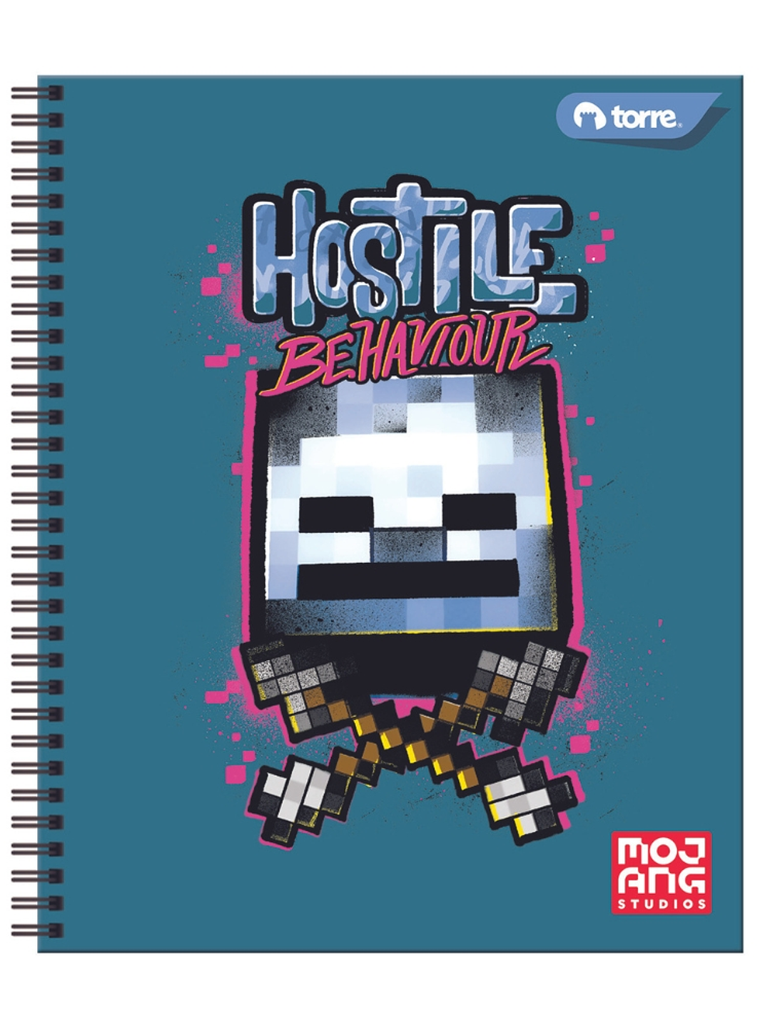 Cuaderno Universitario Torre Minecraft 7mm 100 hojas 7