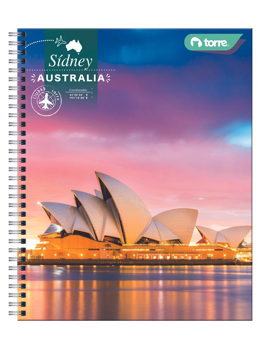 Cuaderno Universitario Torre Clásico Ciudad 7mm 100 hojas (Modelos 2026) 2