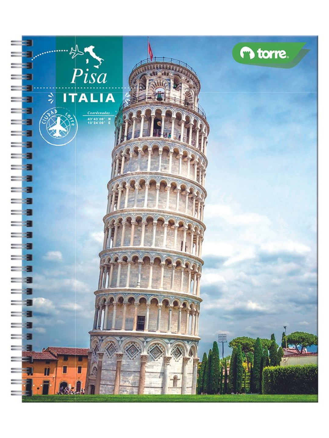 Cuaderno Universitario Torre Clásico Ciudad 7mm 100 hojas (Modelos 2026) 3