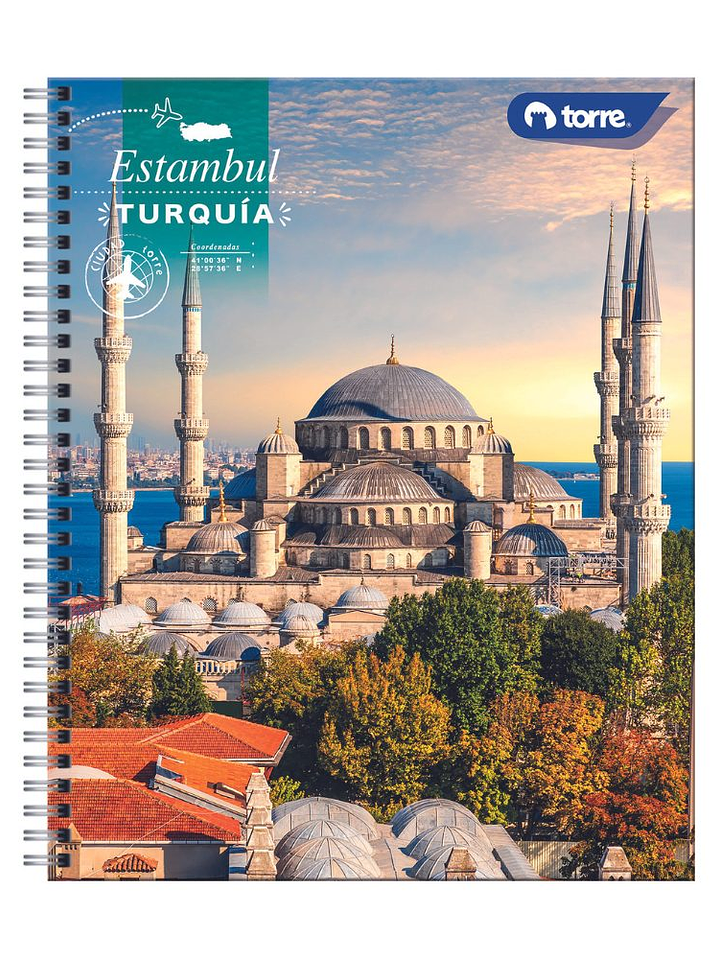 Cuaderno Universitario Torre Clásico Ciudad 7mm 100 hojas (Modelos 2026) 4