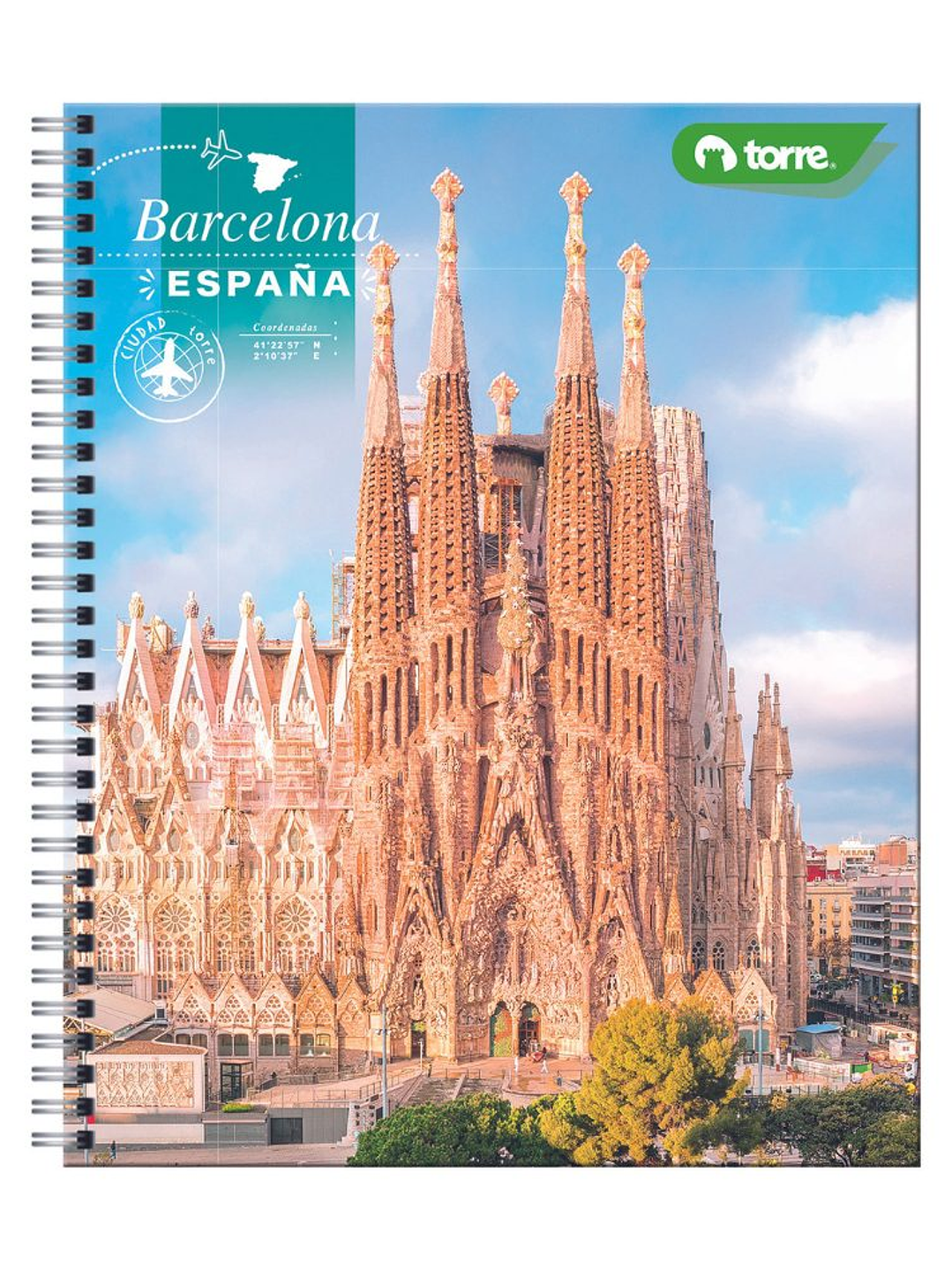 Cuaderno Universitario Torre Clásico Ciudad 7mm 100 hojas (Modelos 2026) 5