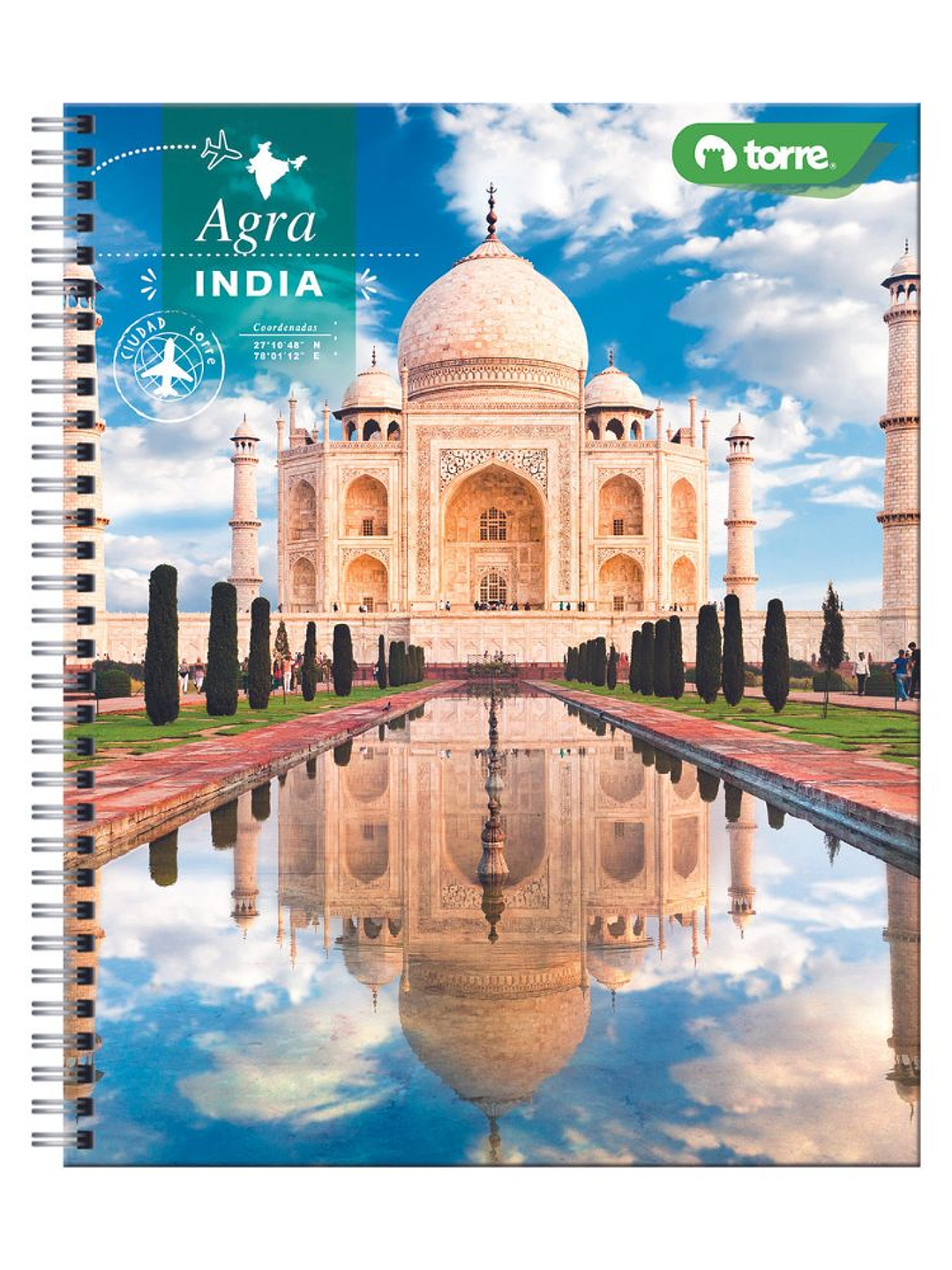 Cuaderno Universitario Torre Clásico Ciudad 7mm 100 hojas (Modelos 2026) 12