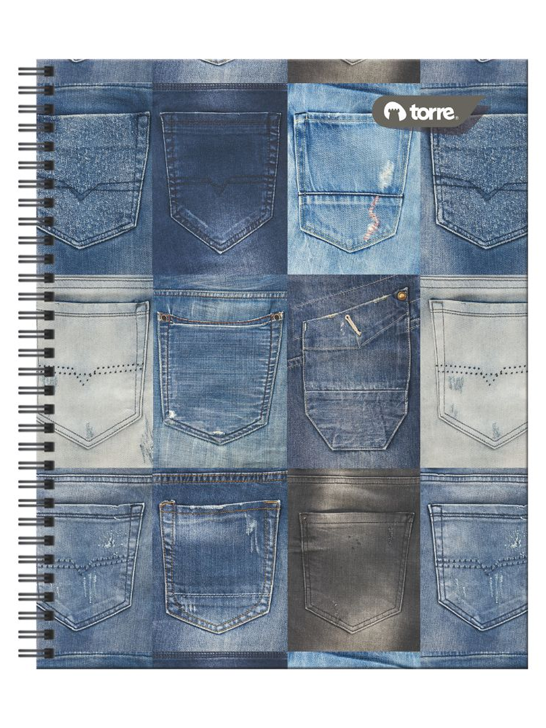 Cuaderno Universitario Torre Clásico Jeans 7mm 100 hojas 7