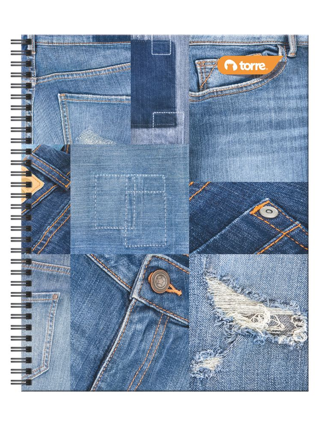 Cuaderno Universitario Torre Clásico Jeans 7mm 100 hojas 6