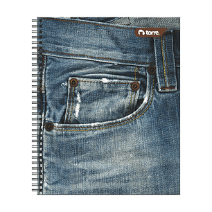 Cuaderno Universitario Torre Clásico Jeans 7mm 100 hojas