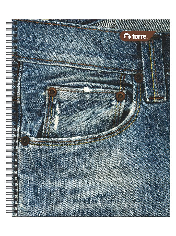Cuaderno Universitario Torre Clásico Jeans 7mm 100 hojas 1