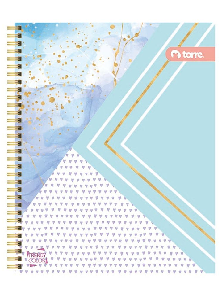 Cuaderno Clásico Torre Trendy Color 7mm 100 hojas 4