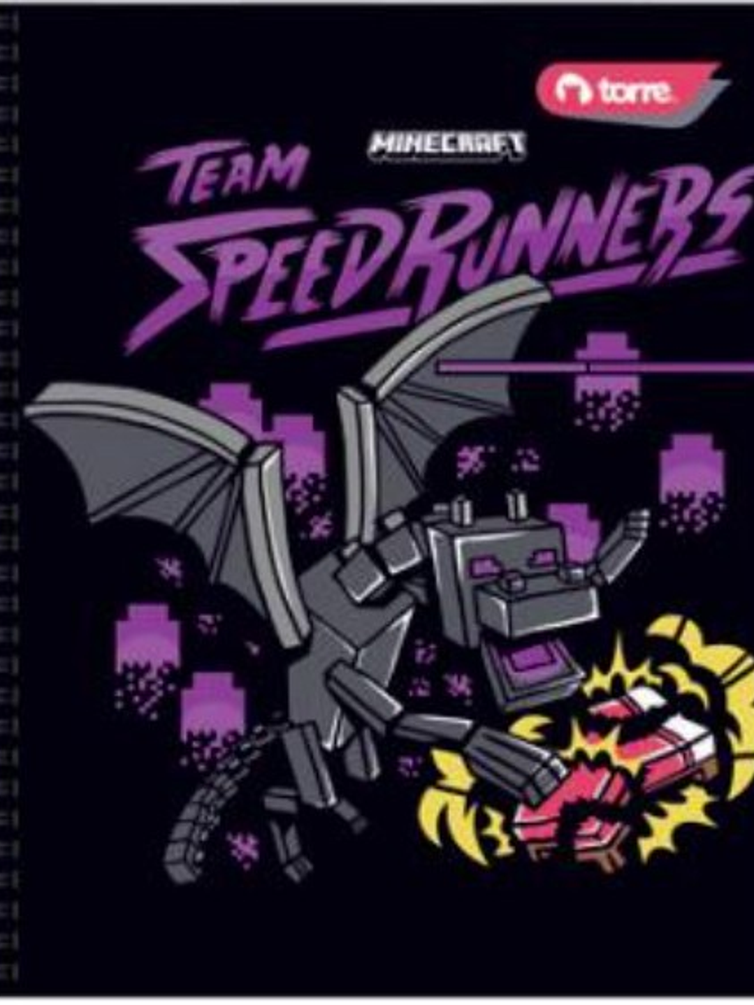 Cuaderno Universitario Torre Minecraft 7mm 100 hojas 8